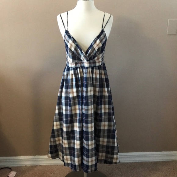 J. Crew Dresses & Skirts - J. Crew A Line Cotton Voile Plaid Dress